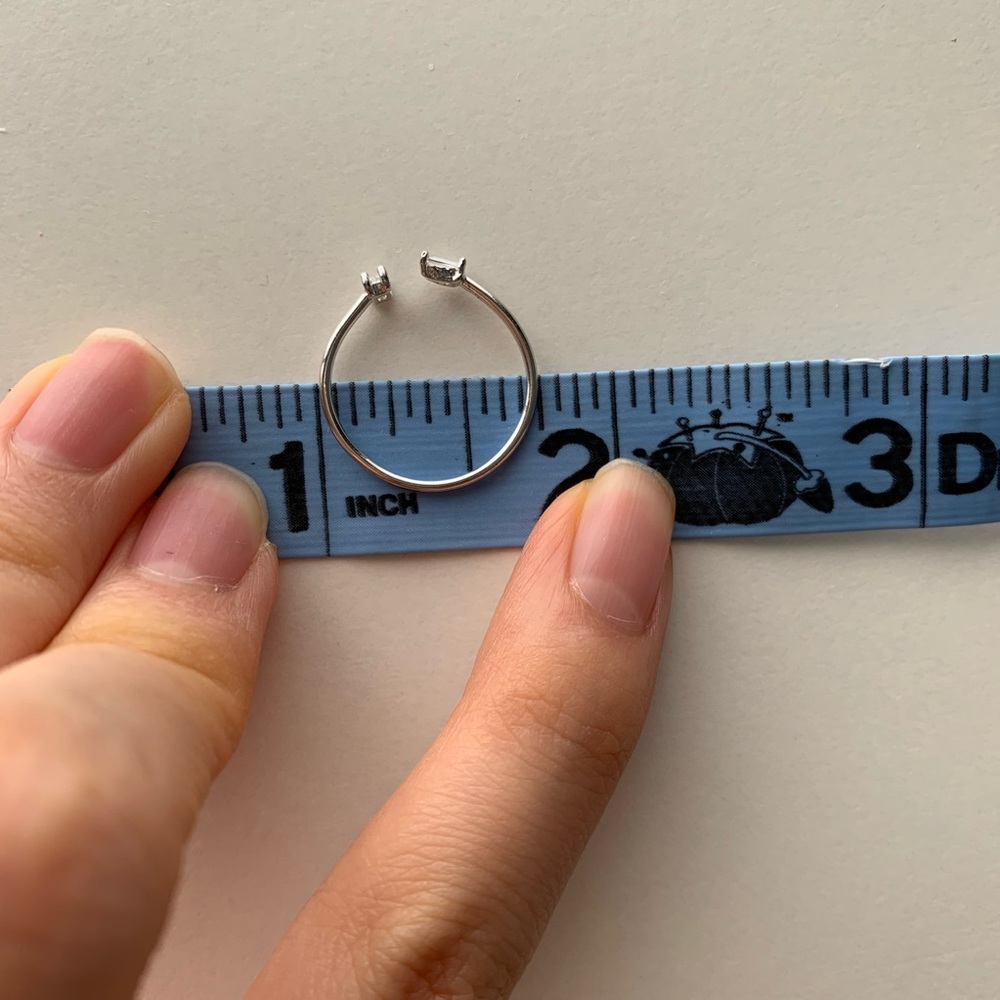 Nwot Adjustable Silver Ring - image 4